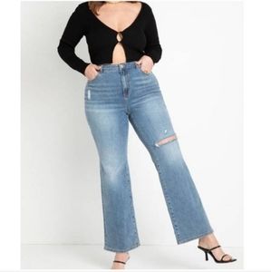 Eloquii distressed jeans